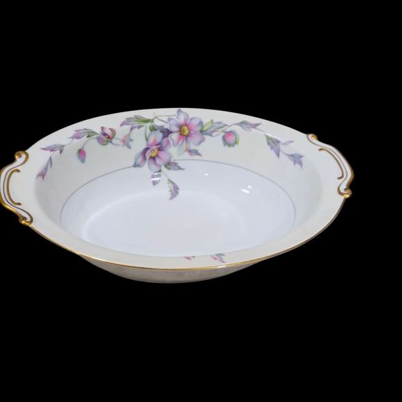 Silver Poppy (Scalloped) by Sango 11" Vegetable Bowl - Picture 2 of 6